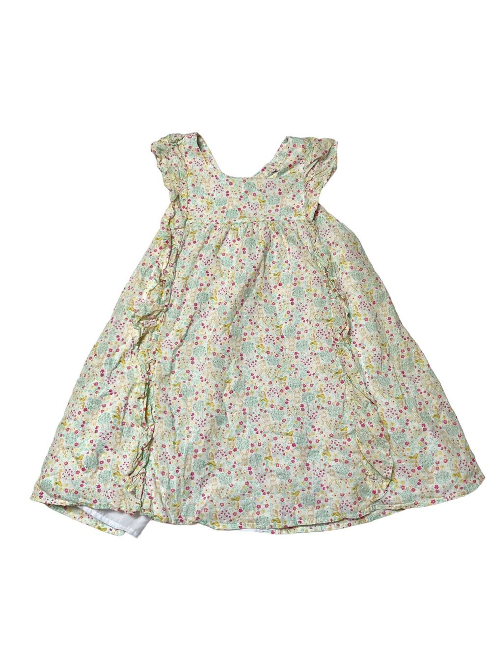 Shabby Chic Bunny Floral Dress Size 7